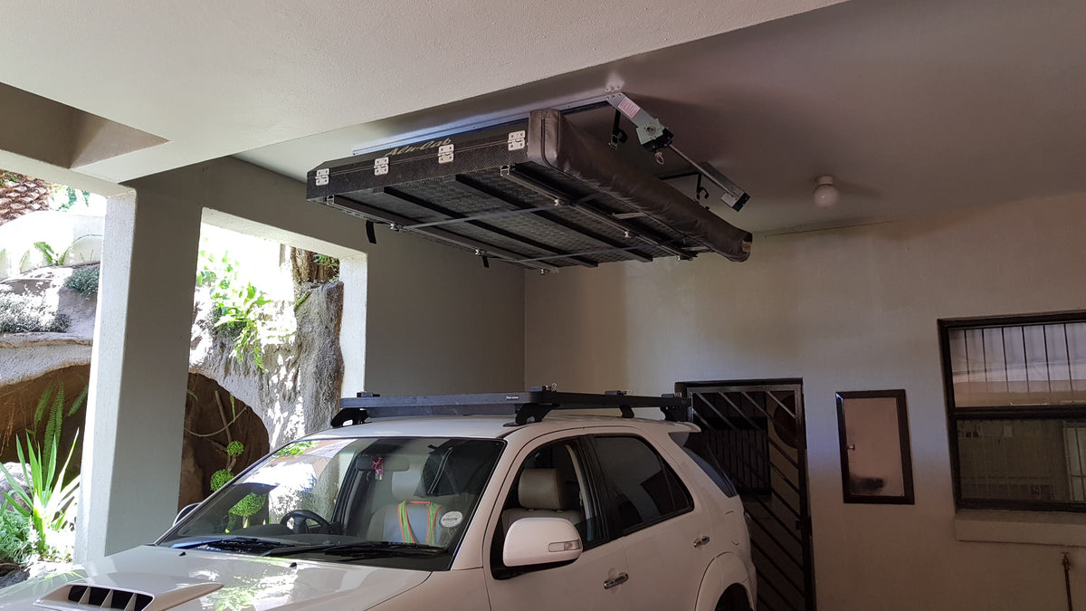 Rooftop Tent Hoist - Garage Storage Solution