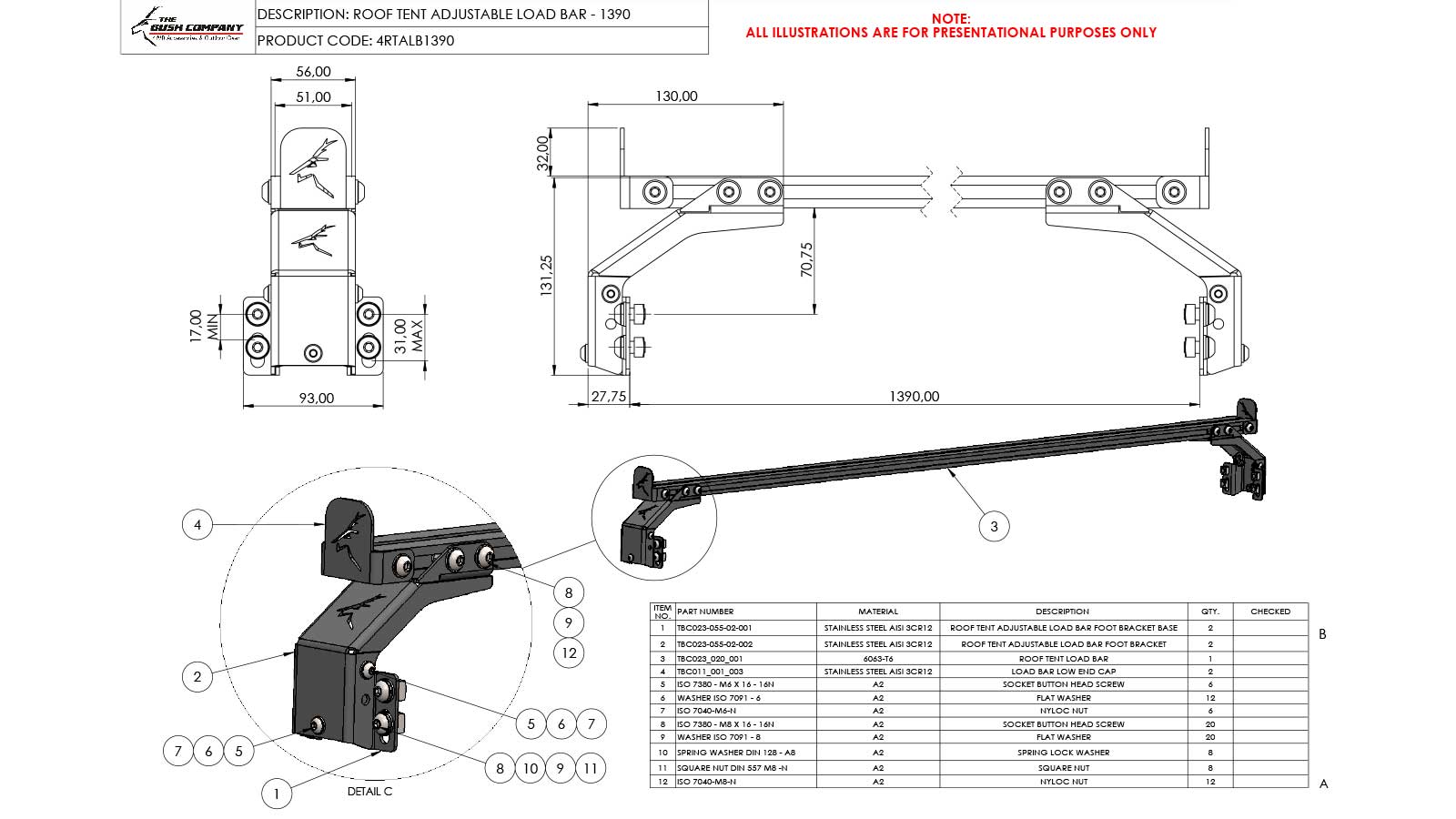 Adjustable Load Bar - LX27